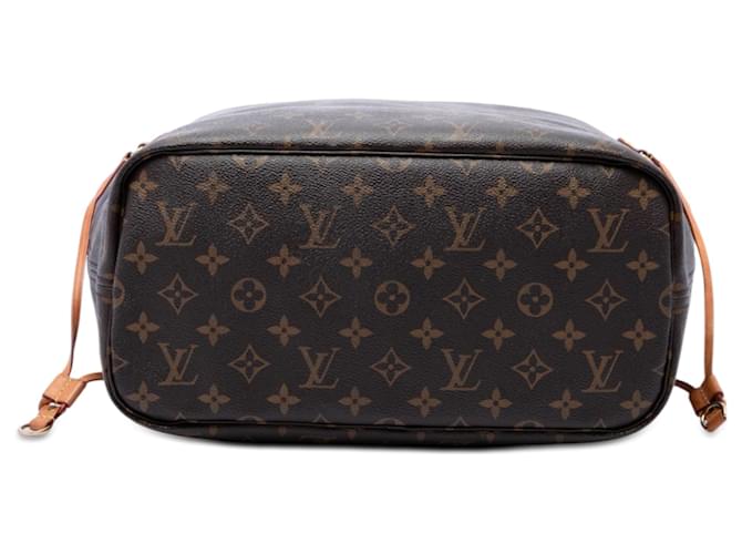 Borsa Tote Louis Vuitton Monogram Neverfull MM marrone - vista 3