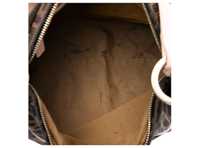 Fendi Zucca Canvas Chef Schultertasche Braun - Ansicht 4