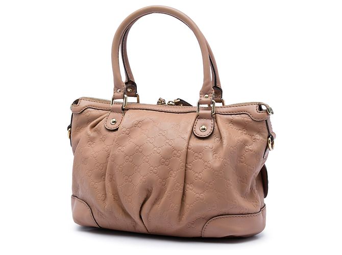 Borsa Gucci Guccissima Sukey marrone - vista 2
