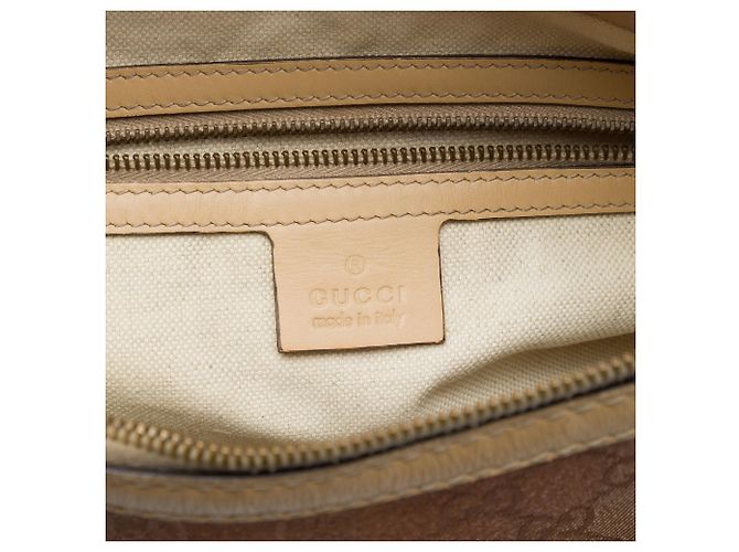 Borsa Gucci GG Canvas Lurex Scarlett marrone - vista 5