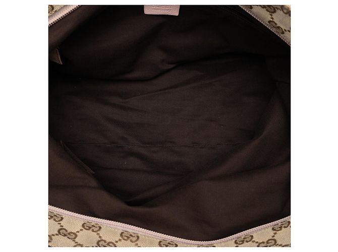 Tote verticale Gucci GG Canvas Web beige - vista 4