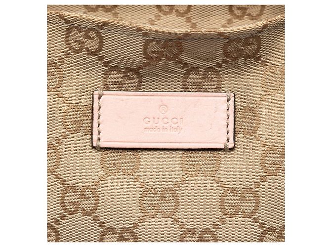 Tote verticale Gucci GG Canvas Web beige - vista 5