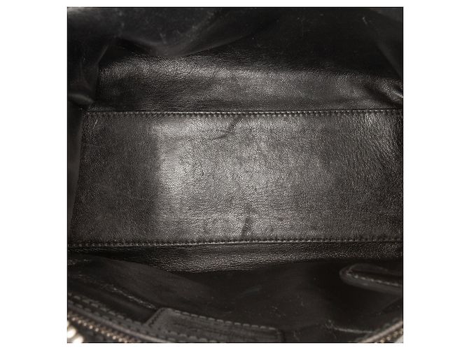 Borsa Lady Dior in tweed cannage con frange, misura Medium, nero e rosso - vista 4