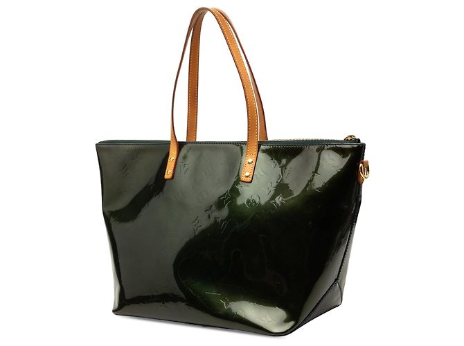 Borsa Louis Vuitton Monogram Vernis Bellevue GM Verde - vista 2