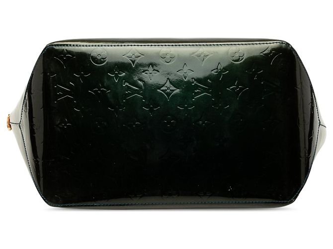 Borsa Louis Vuitton Monogram Vernis Bellevue GM Verde - vista 3