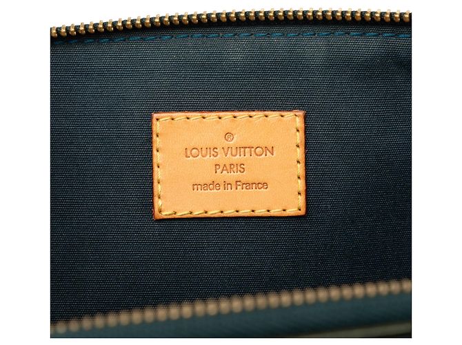 Borsa Louis Vuitton Monogram Vernis Bellevue GM Verde - vista 5