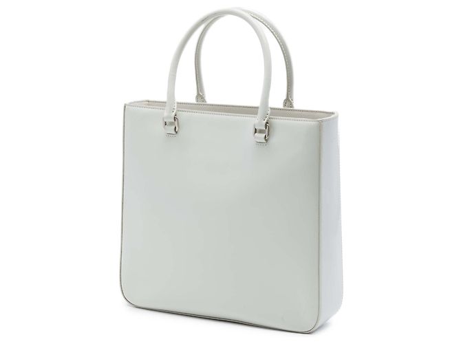 Borsa Prada Medium in pelle Spazzolato bianca Bianco - vista 2