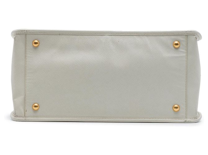 Borsa Prada Saffiano Lux Double Zip bianca Bianco - vista 3