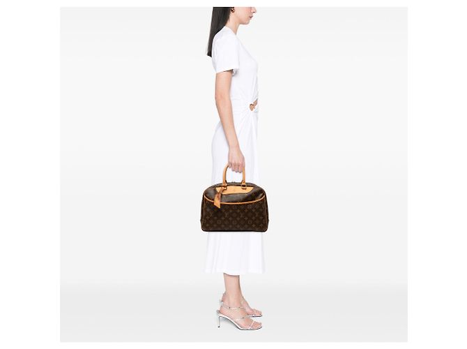 Borsa Louis Vuitton Monogram Deauville marrone - vista 7