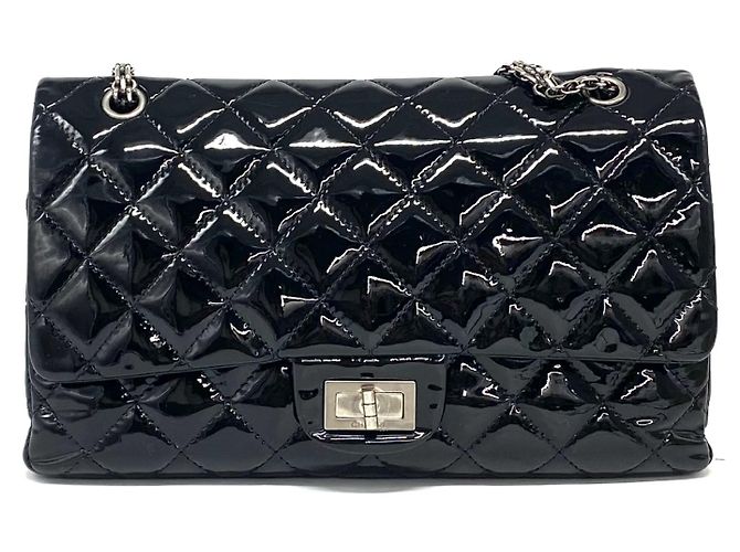 Chanel Bijoux Chain Reissue 2.55 Flap Patent Leather Nero - vista 2