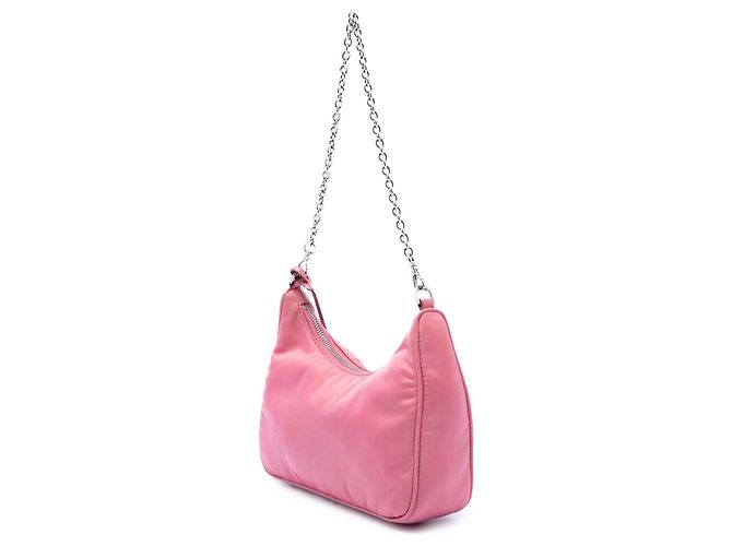 Borsa Prada Tessuto Re Edition 2005 Rosa - vista 2