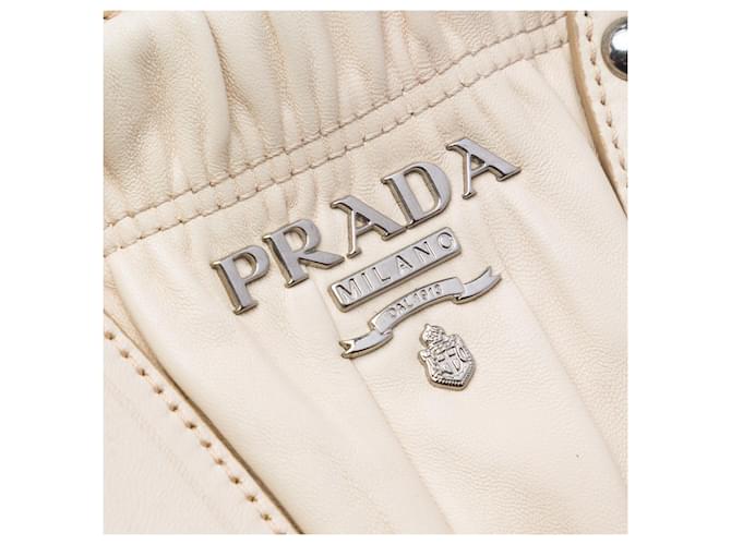 Borsa Prada Nappa Gaufre beige - vista 5