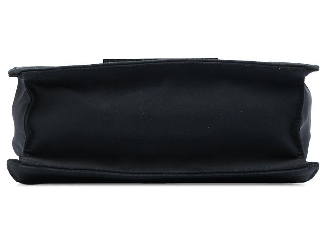 Borsa a tracolla con patta Prada Tessuto nera Nero - vista 3