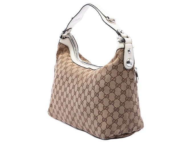 Borsa Gucci GG Canvas Icon Bit beige - vista 2