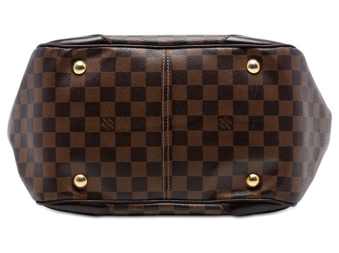 Borsa a Spalla Louis Vuitton Damier Ebene Verona MM Marrone - vista 3