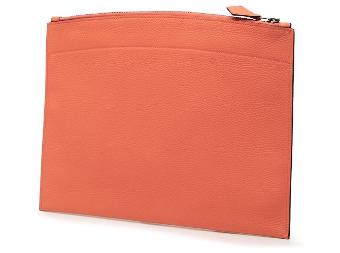 Clutch Bazar Hermès Medium Togo Arancione - vista 2