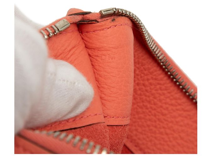 Clutch Bazar Hermès Medium Togo Arancione - vista 6