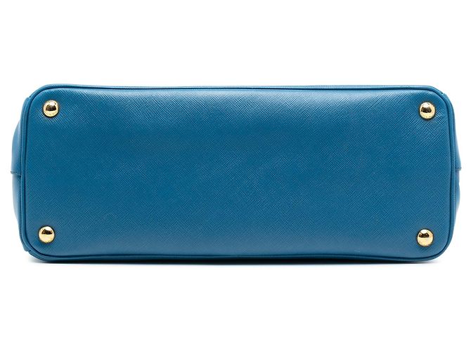 Tote Prada Saffiano Lux Parabole blu - vista 3
