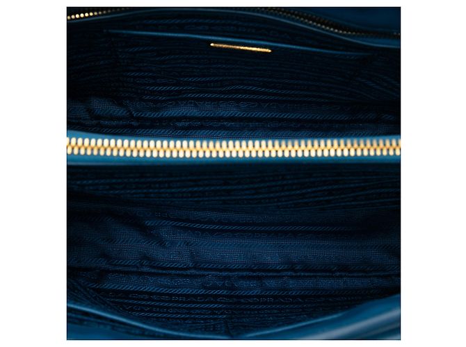 Tote Prada Saffiano Lux Parabole blu - vista 4