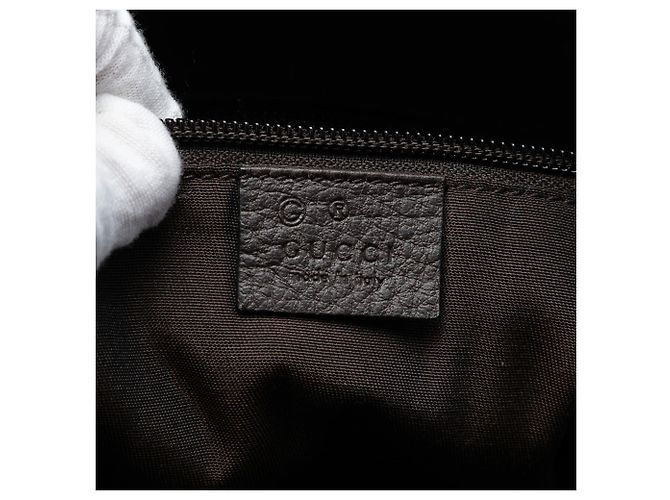 Borsa a tracolla Gucci GG Crystal marrone - vista 5