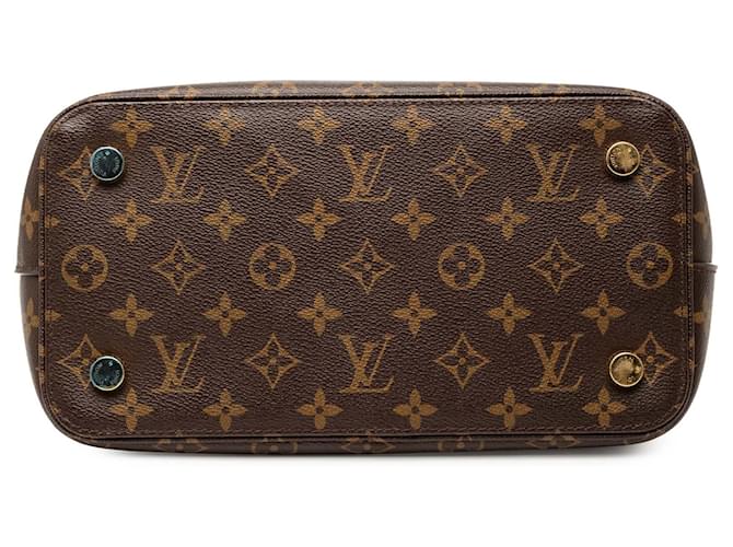 Borsa Louis Vuitton Monogram Lockit PM marrone - vista 3