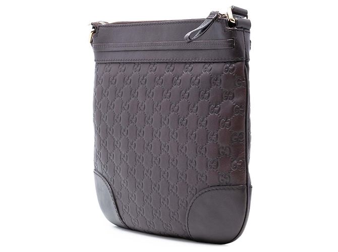 Borsa a tracolla Gucci Guccissima Mayfair marrone - vista 2