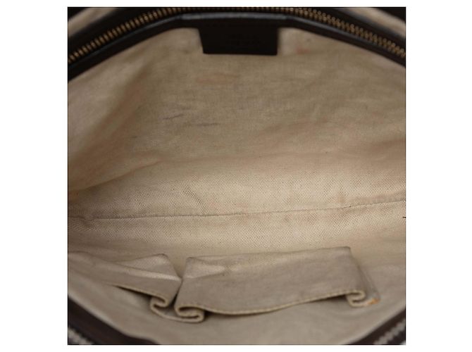 Borsa a tracolla Gucci Guccissima Mayfair marrone - vista 4