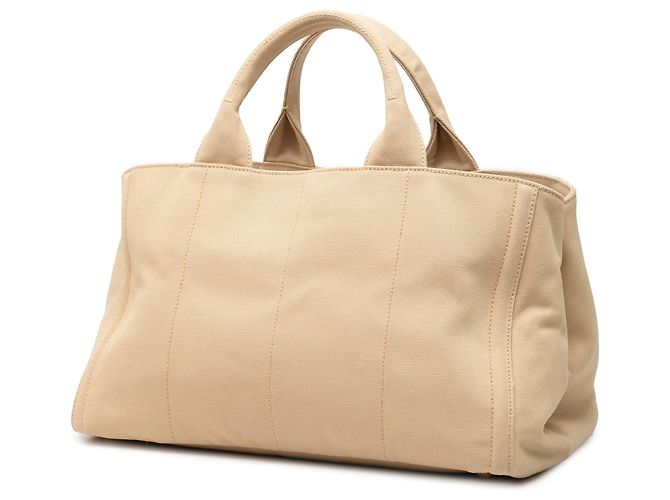 Borsa Prada Canvas Canapa Bijoux beige - vista 2