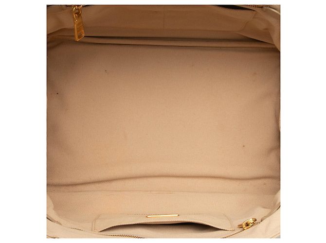 Borsa Prada Canvas Canapa Bijoux beige - vista 4