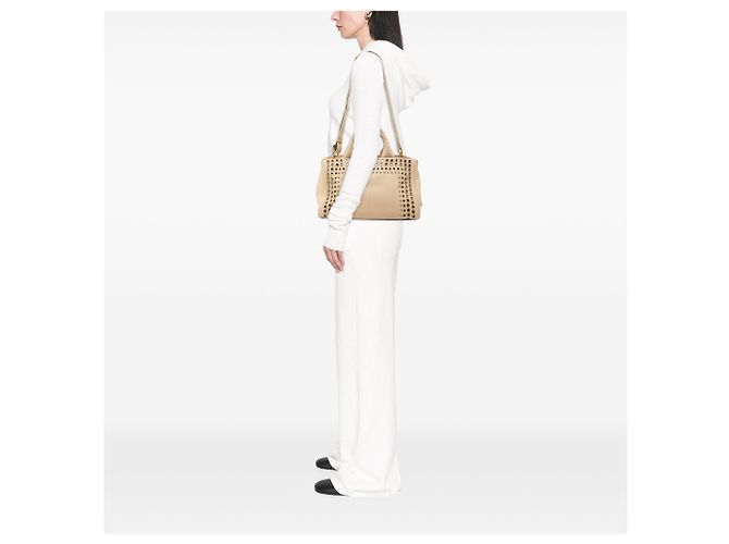 Borsa Prada Canvas Canapa Bijoux beige - vista 6
