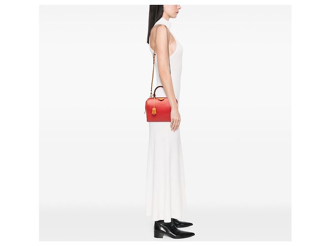Borsa Louis Vuitton Epi Doc BB rossa Rosso - vista 8