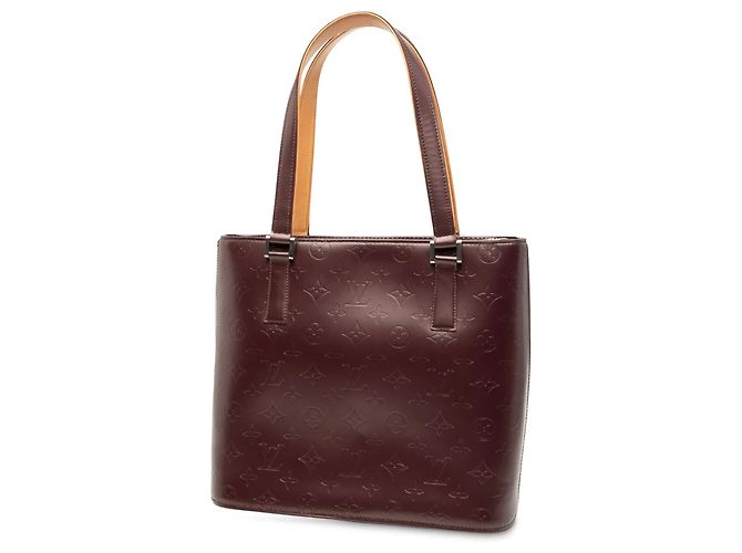 Borsa Tote Louis Vuitton Monogram Mat Stockton rossa Rosso - vista 2