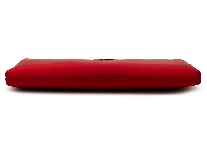 Clutch Tessuto Soft Zip rossa Prada Rosso - vista 3