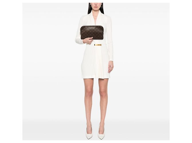 Necessaire Louis Vuitton Monogram marrone 28 Clutch Bag - vista 7