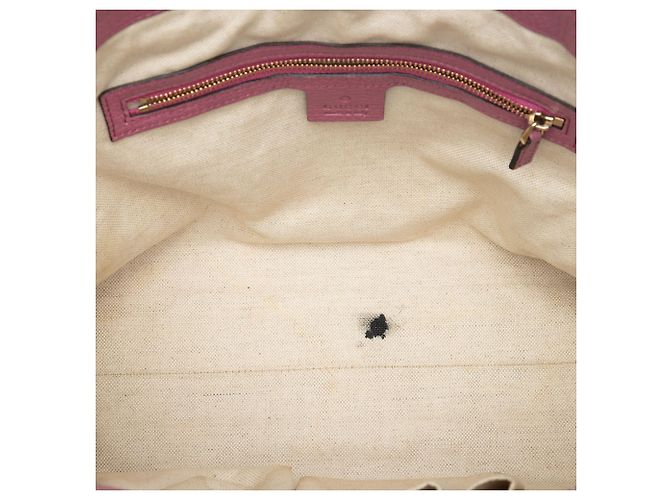 Borsa Tote Soho Working in pelle rosa Gucci Small - vista 4