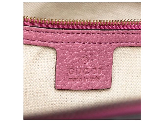 Borsa Tote Soho Working in pelle rosa Gucci Small - vista 5