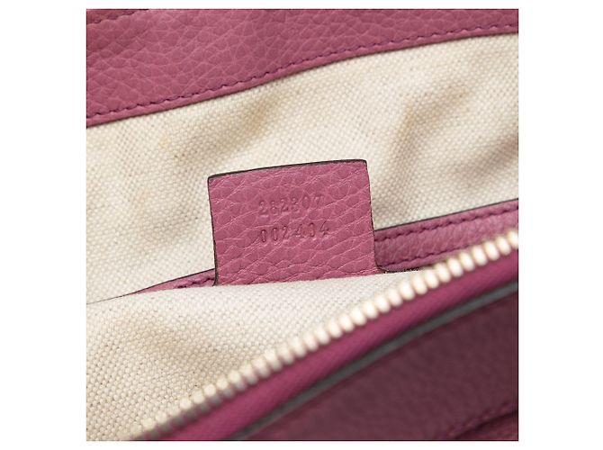 Borsa Tote Soho Working in pelle rosa Gucci Small - vista 6