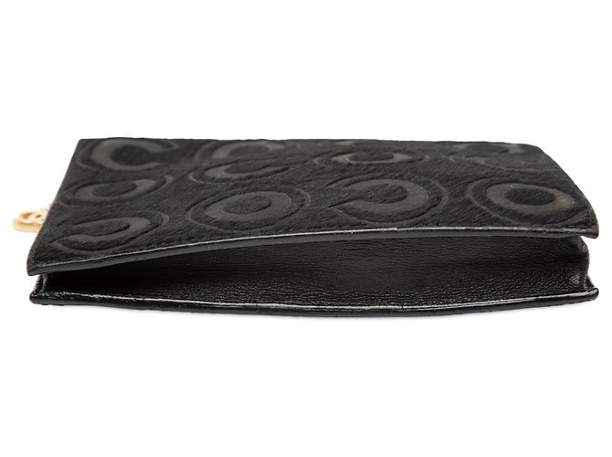 Clutch Chanel Coco de crin de caballo negro - vista 3