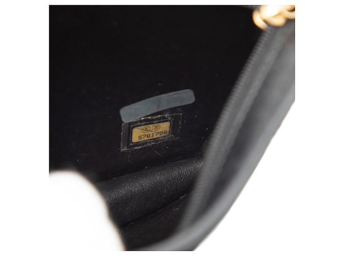 Clutch Chanel Coco de crin de caballo negro - vista 6