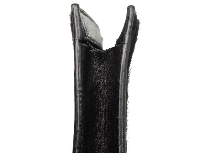 Clutch Chanel Coco de crin de caballo negro - vista 7