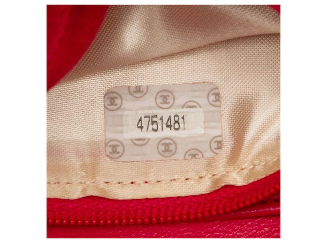 Borsa Camera Chanel in scamosciato trapuntato rosso - vista 6