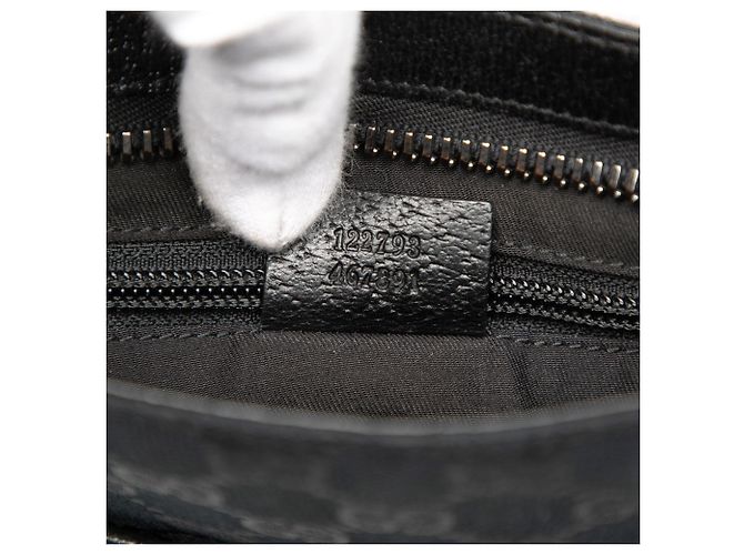 Borsa a tracolla Gucci GG Canvas nera Nero - vista 6