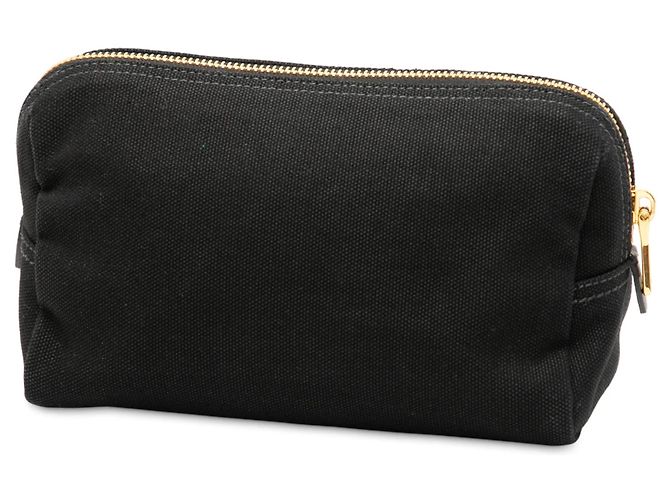 Pochette in tela Canapa nera con logo Prada Nero - vista 2