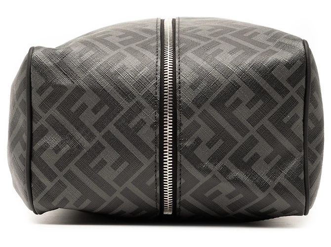 Fendi Zucca beschichtetes Canvas Schuhbeutel Grau - Ansicht 3