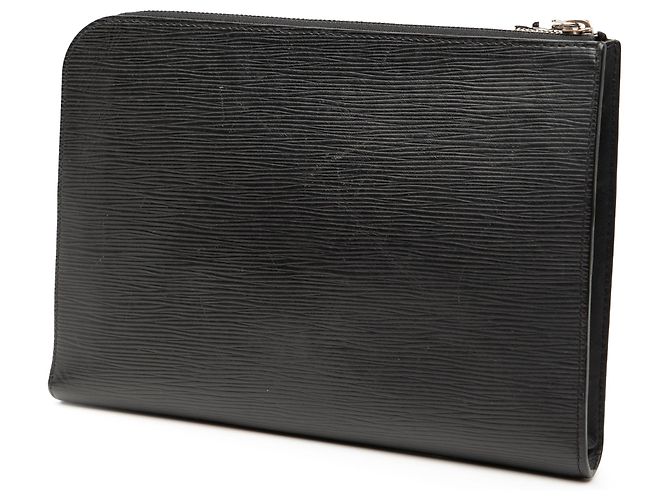 Clutch Louis Vuitton Epi Pochette Jour PM Nera Nero - vista 2
