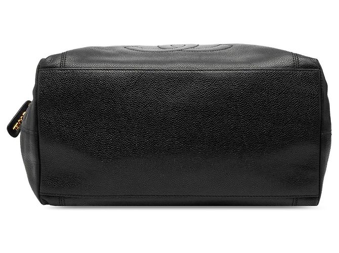 Tote Chanel CC Caviar nero - vista 3