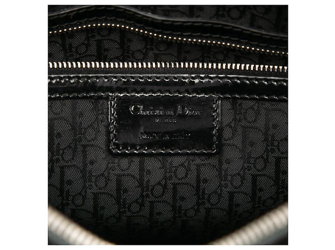 Borsa Dior Large Patent Cannage Lady Dior nera Nero - vista 5