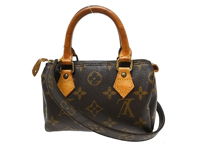 Louis Vuitton Speedy Mini HL Monogram Canvas mini Marrone - vista 2
