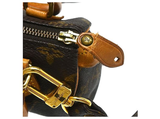 Louis Vuitton Speedy Mini HL Monogram Canvas mini Marrone - vista 6