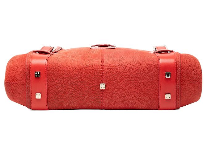 Borsa a mano Senda in nabuk rosso LOEWE - vista 3